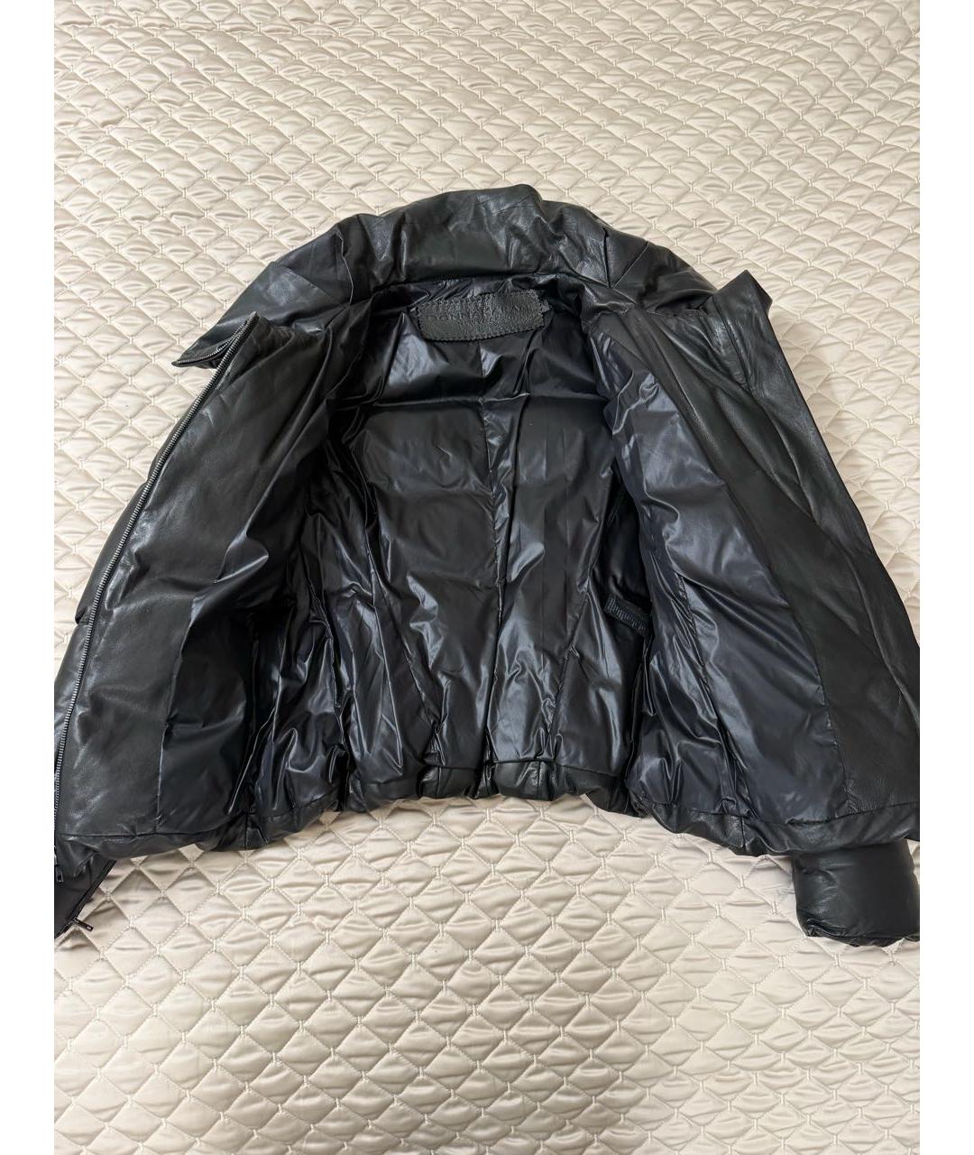 DKNY Черная кожаная куртка, фото 5