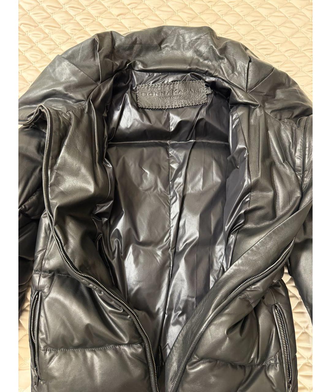 DKNY Черная кожаная куртка, фото 4