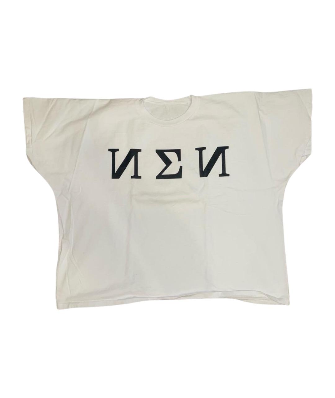 YEEZY Белая хлопковая футболка, фото 1