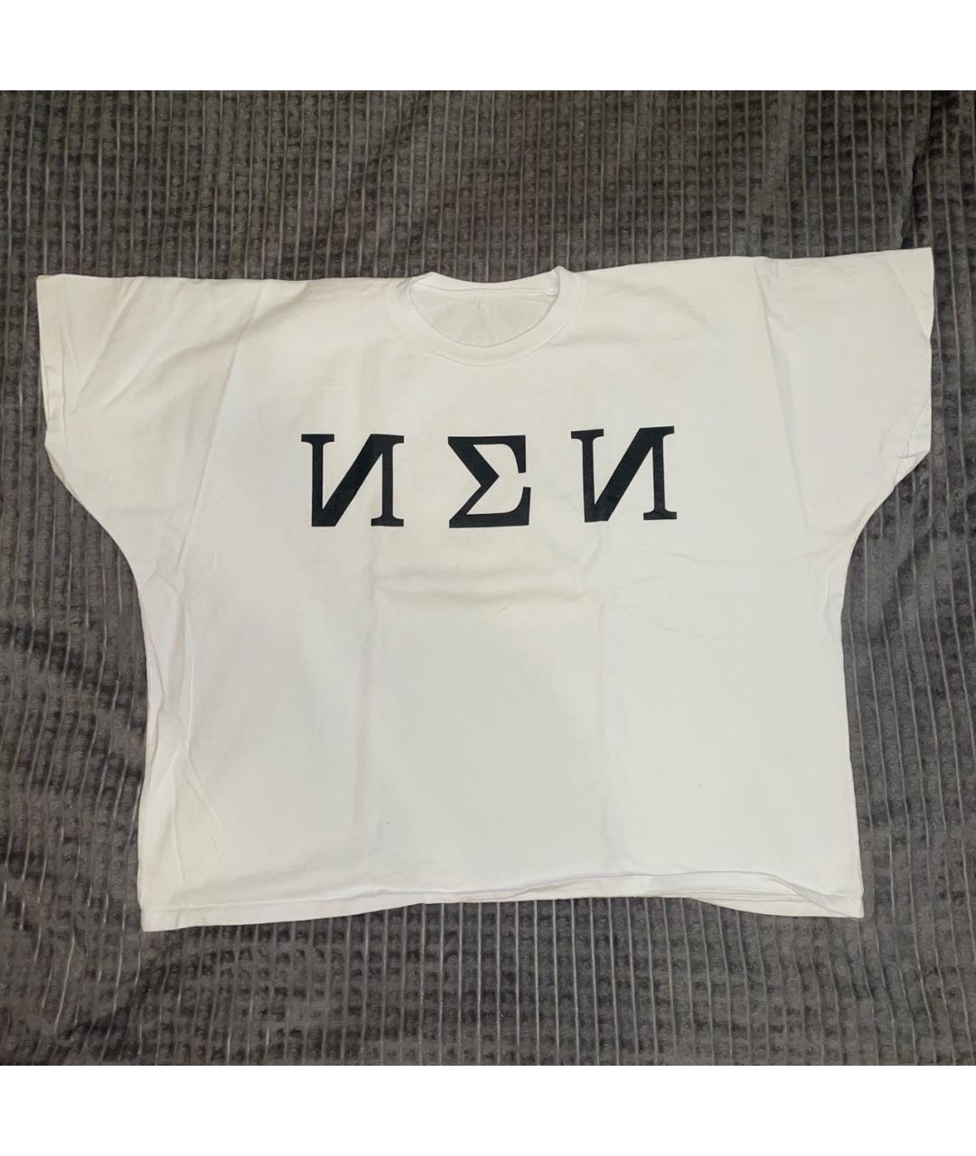 YEEZY Белая хлопковая футболка, фото 7