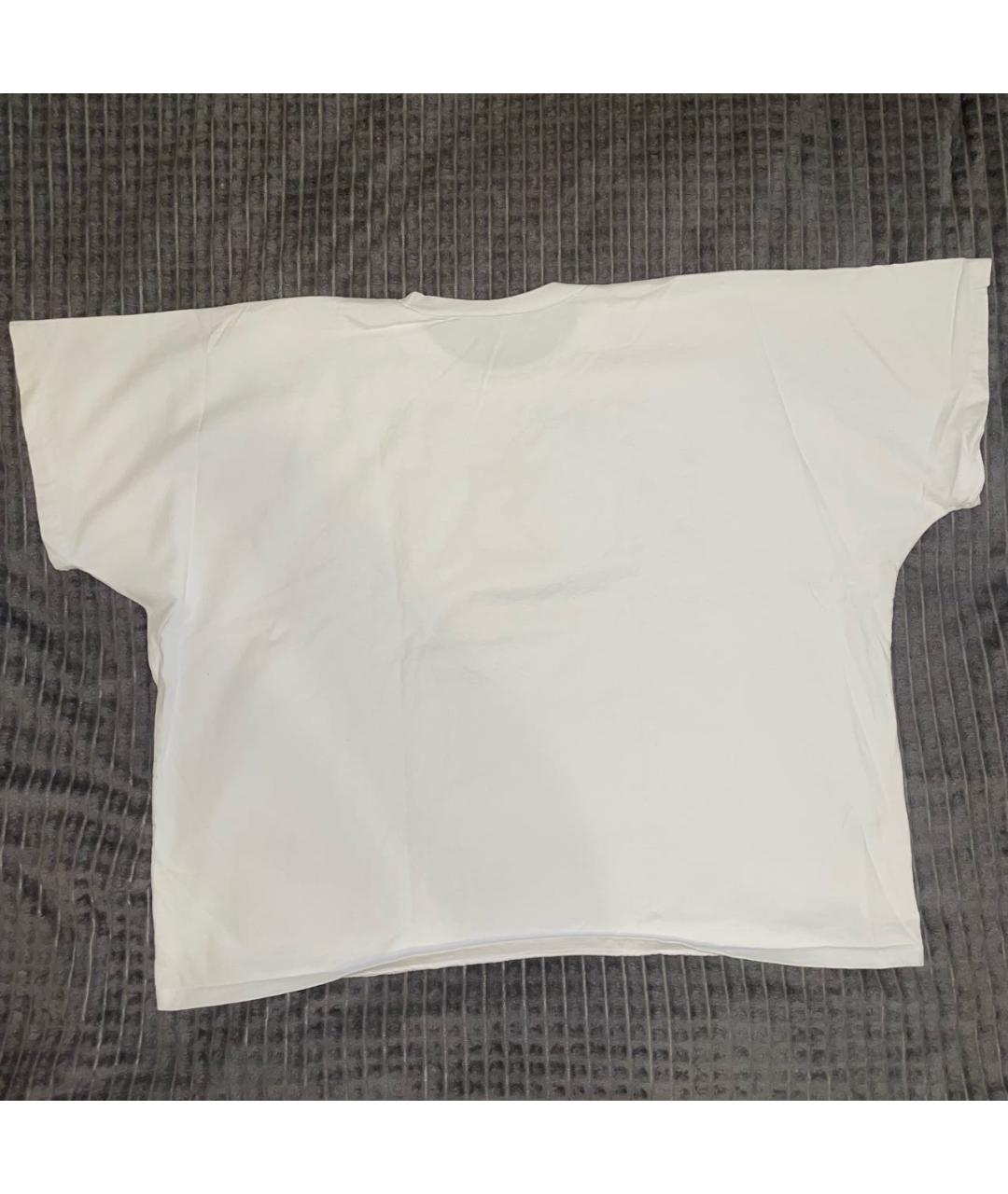 YEEZY Белая хлопковая футболка, фото 2