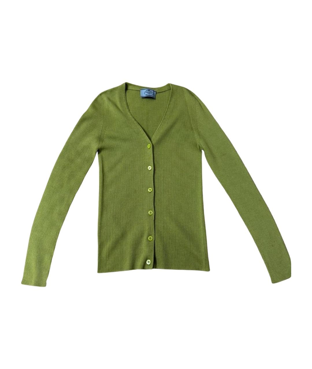 PRADA Зеленый шерстяной джемпер / свитер, фото 1