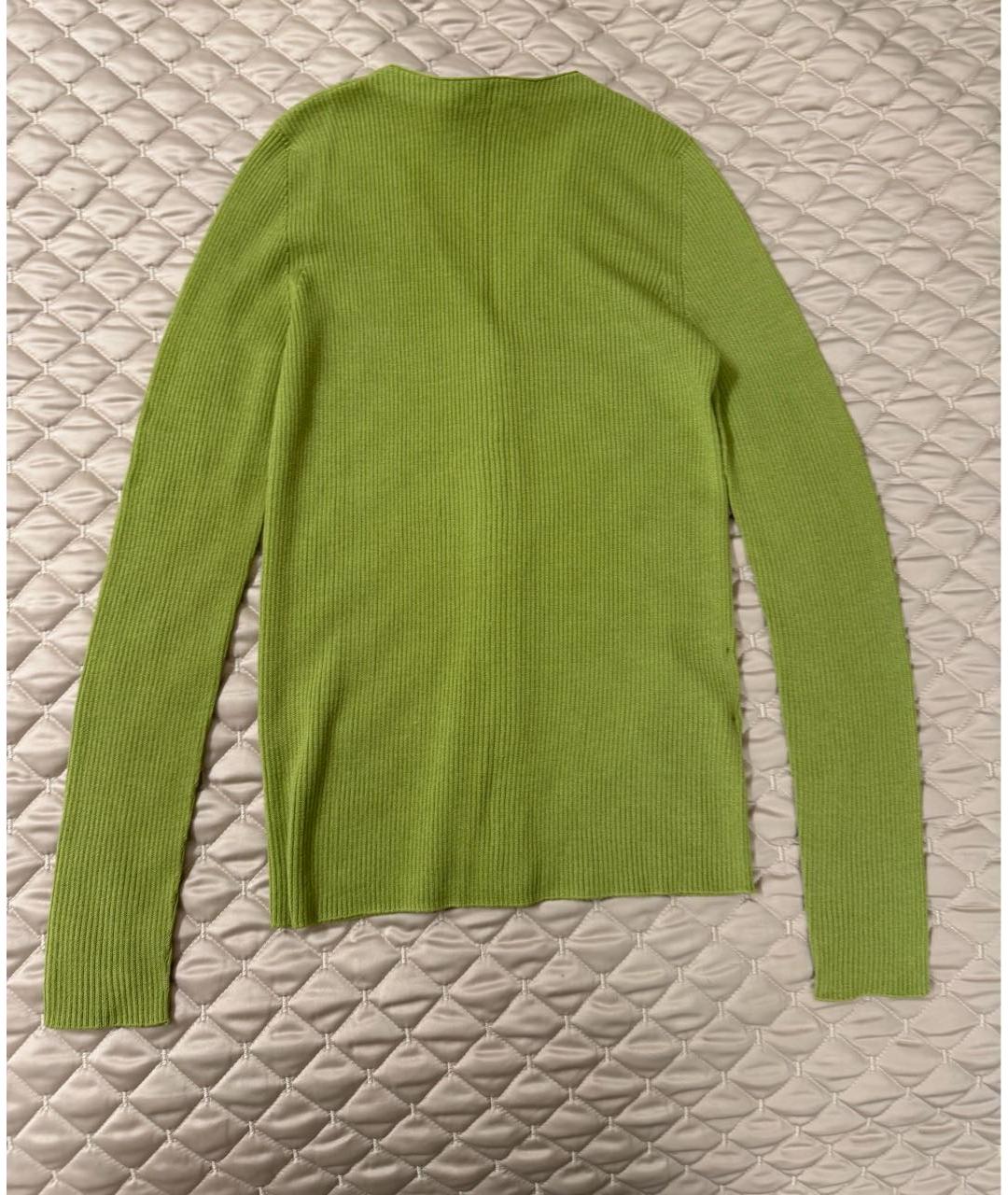 PRADA Зеленый шерстяной джемпер / свитер, фото 2