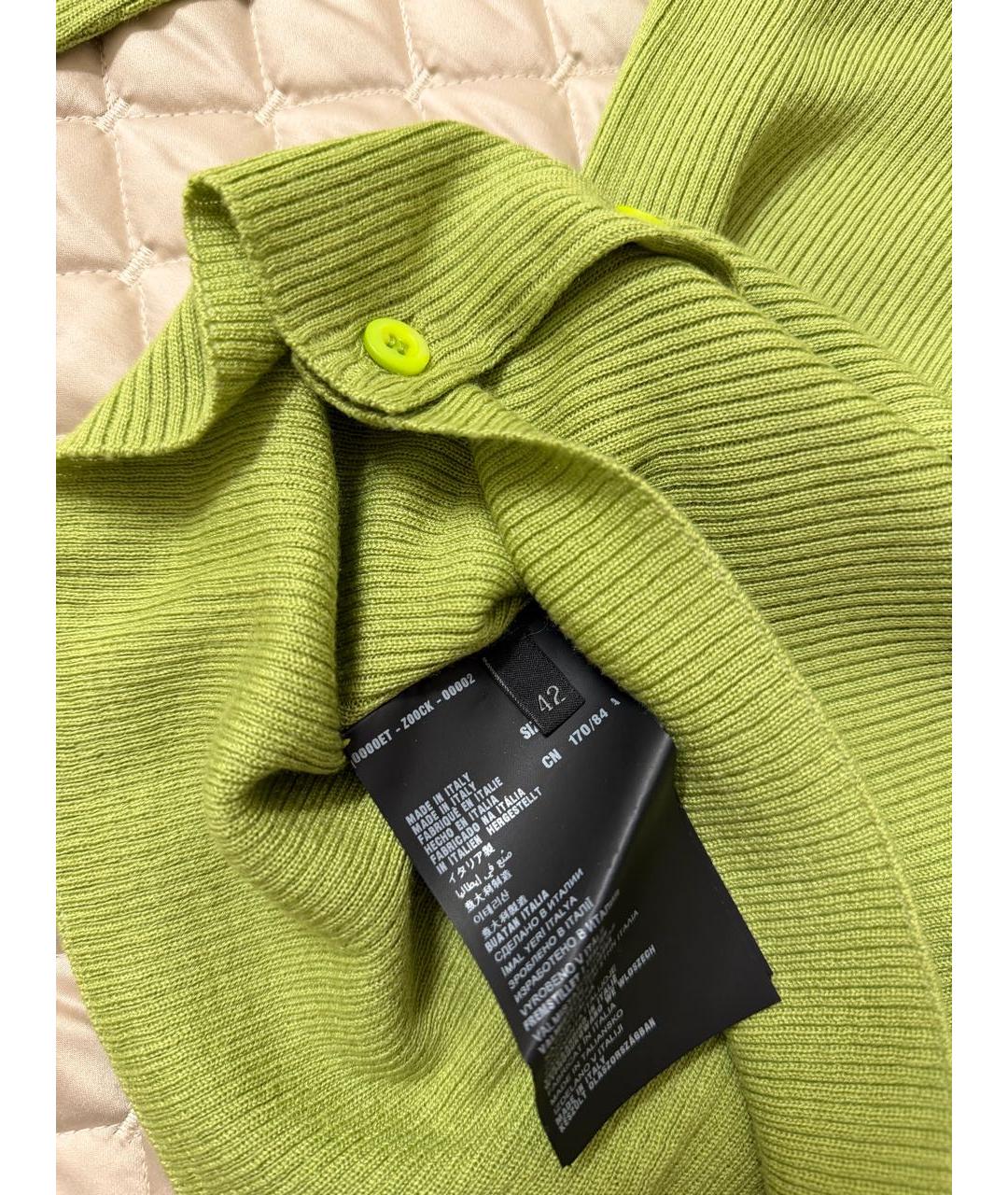 PRADA Зеленый шерстяной джемпер / свитер, фото 5