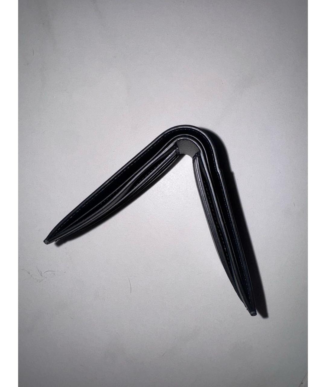 BVLGARI Черный кожаный кошелек, фото 3