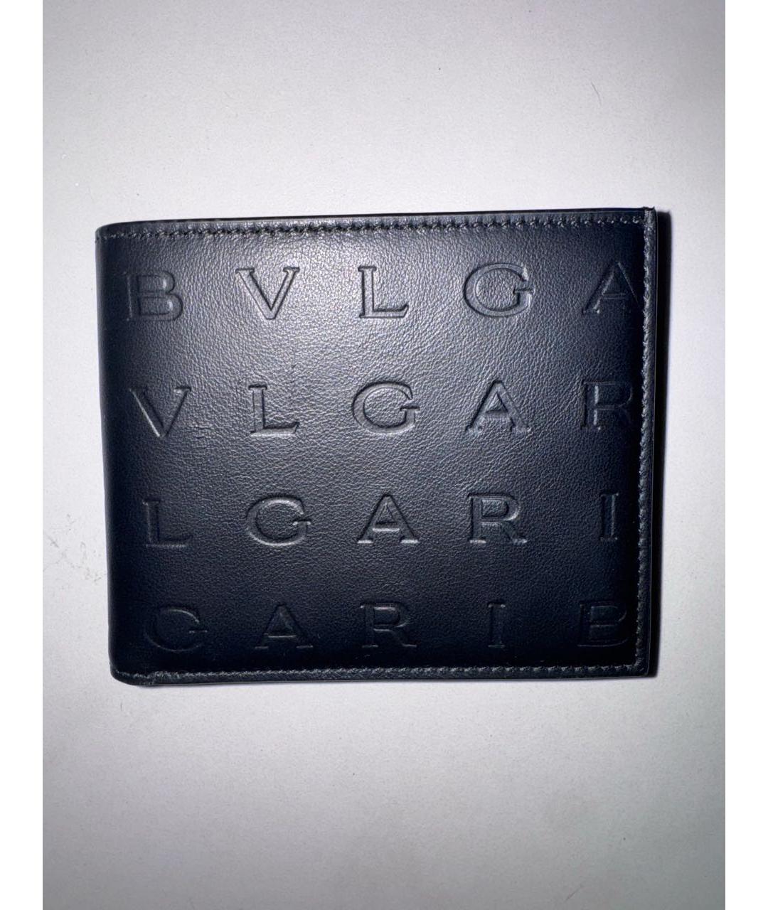 BVLGARI Черный кожаный кошелек, фото 8