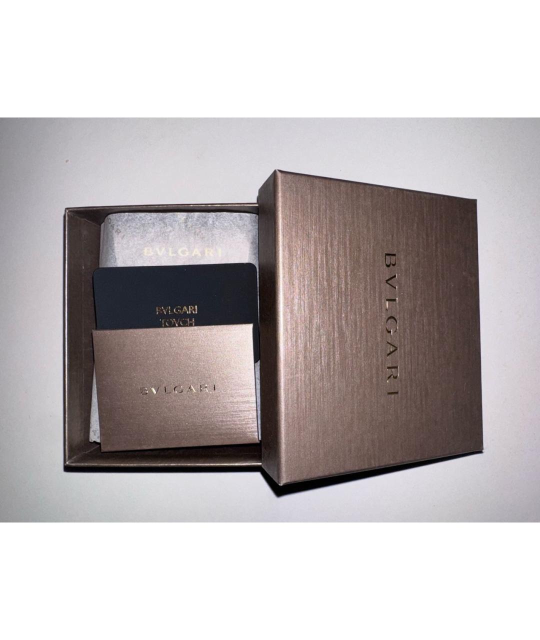 BVLGARI Черный кожаный кошелек, фото 6