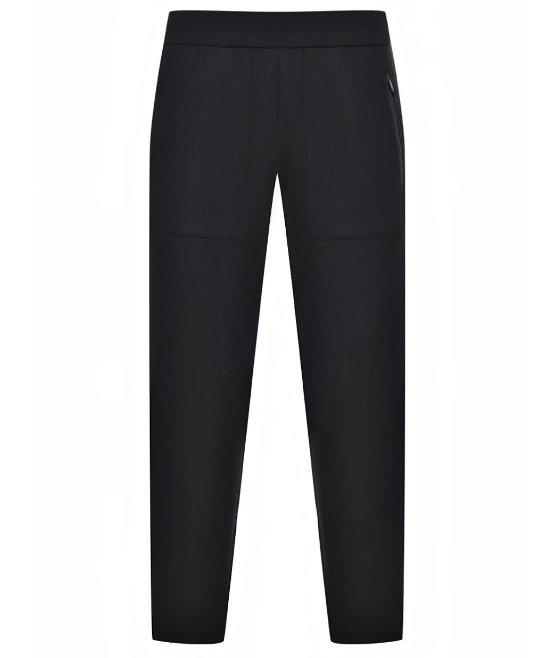 PAUL & SHARK Черные хлопковые повседневные брюки, фото 1