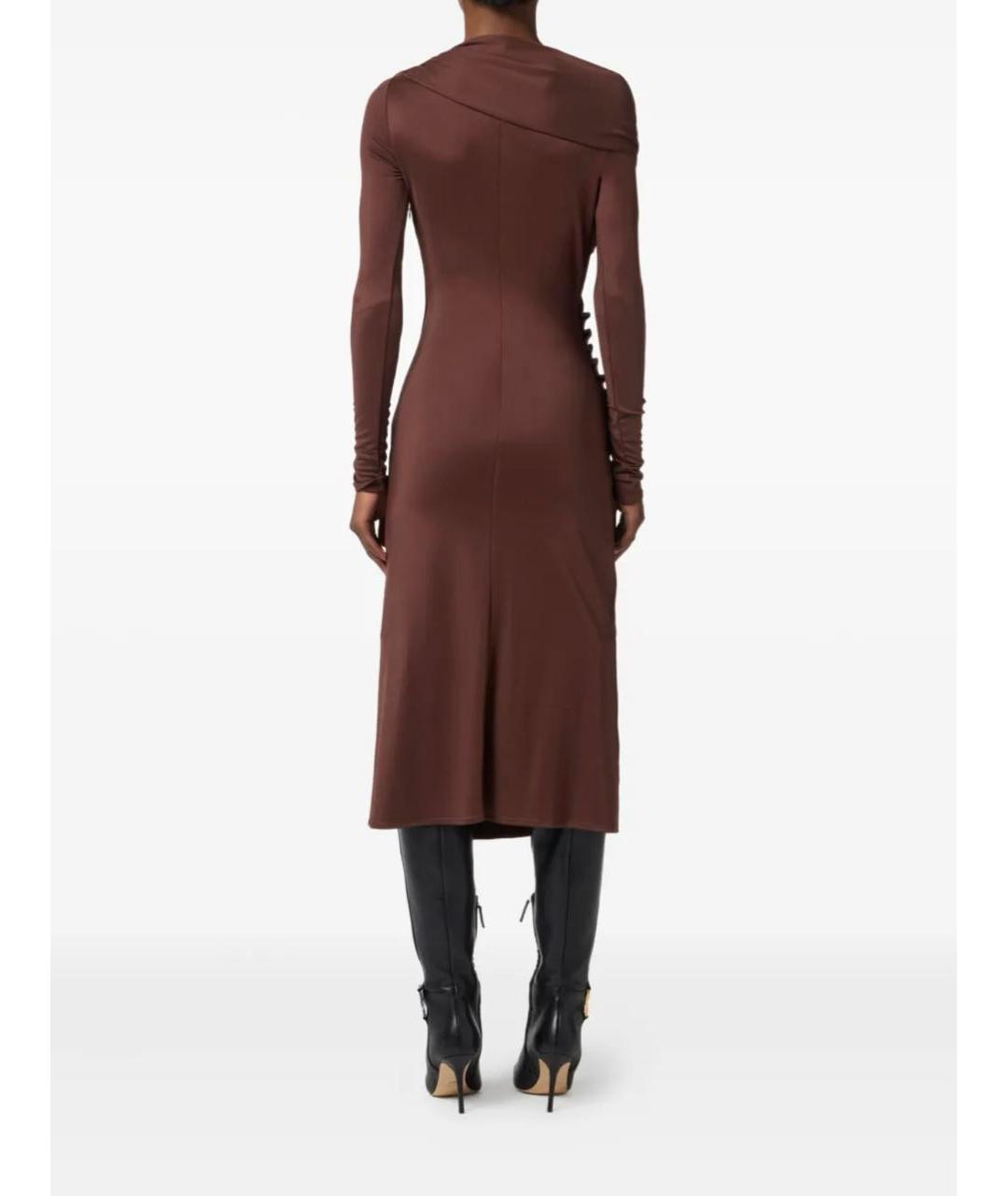 ELISABETTA FRANCHI Коричневое платье, фото 3