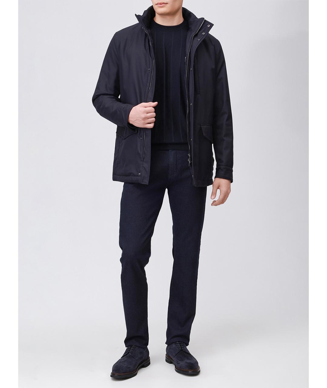 PAUL & SHARK Темно-синий шерстяной джемпер / свитер, фото 2