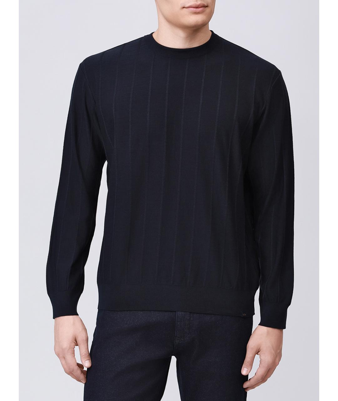 PAUL & SHARK Темно-синий шерстяной джемпер / свитер, фото 4