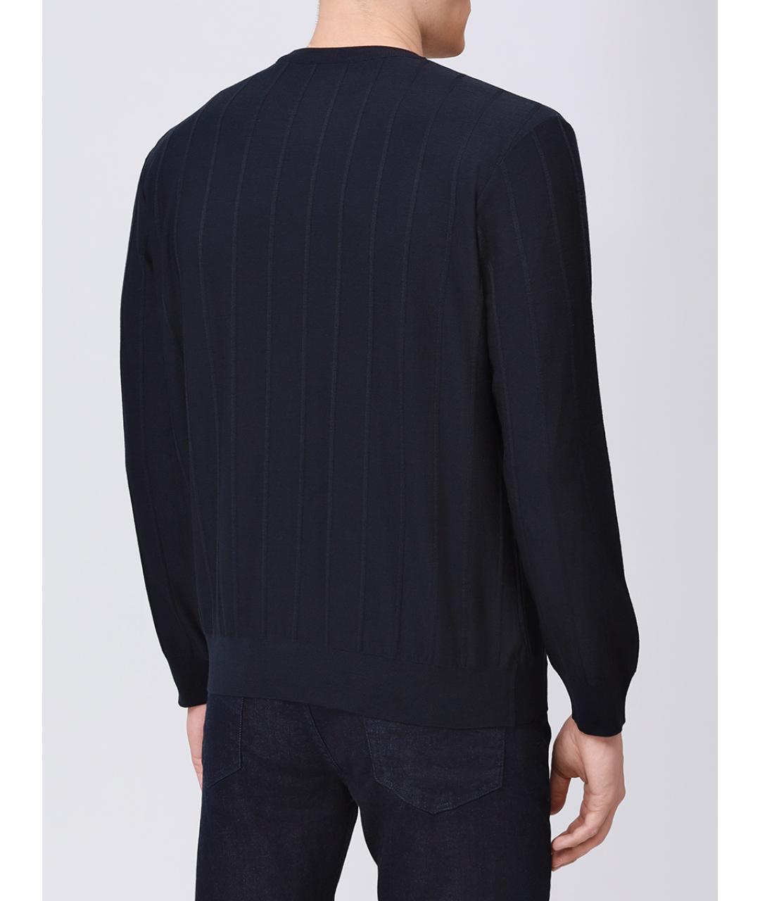 PAUL & SHARK Темно-синий шерстяной джемпер / свитер, фото 3