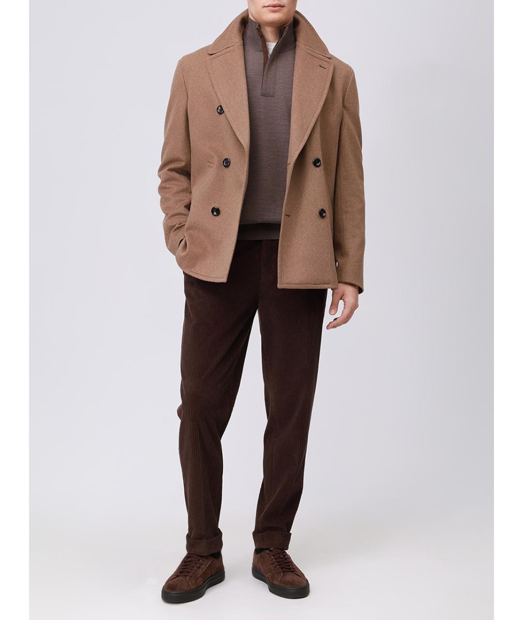 PAUL & SHARK Коричневый шерстяной джемпер / свитер, фото 2