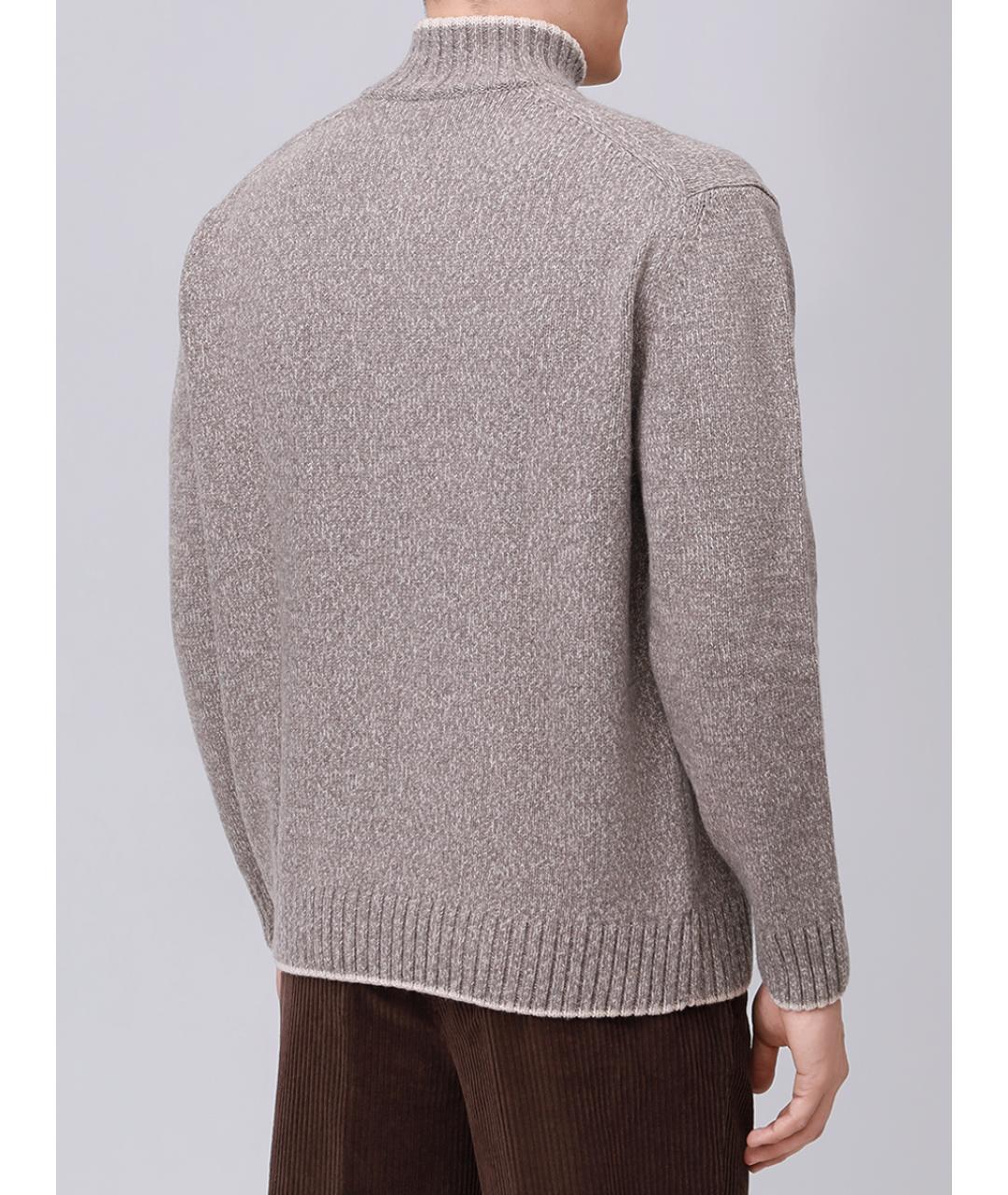 PAUL & SHARK Бежевый шерстяной джемпер / свитер, фото 3