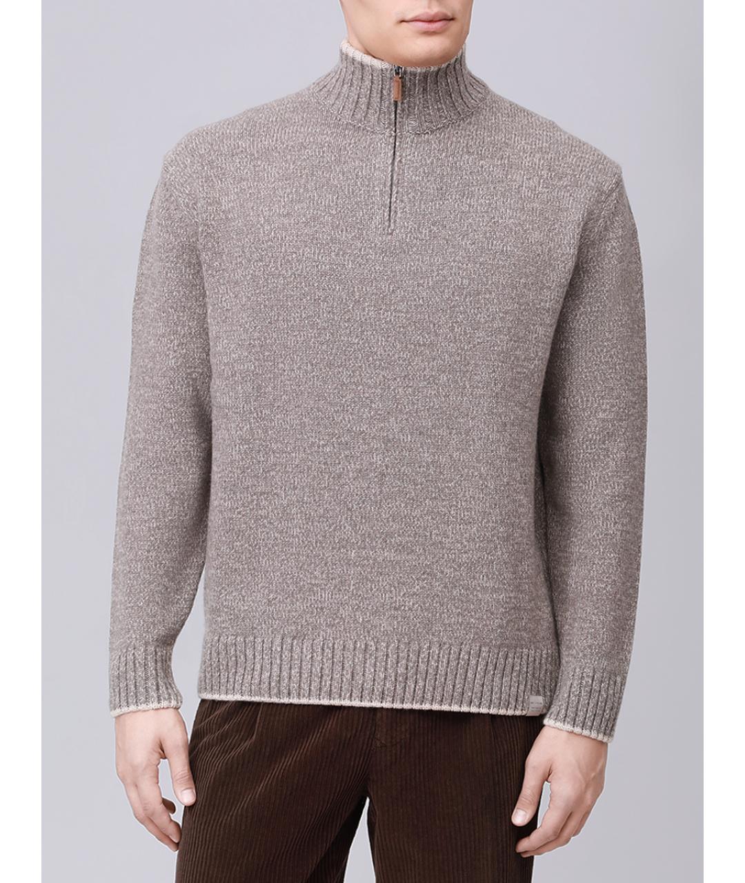 PAUL & SHARK Бежевый шерстяной джемпер / свитер, фото 4