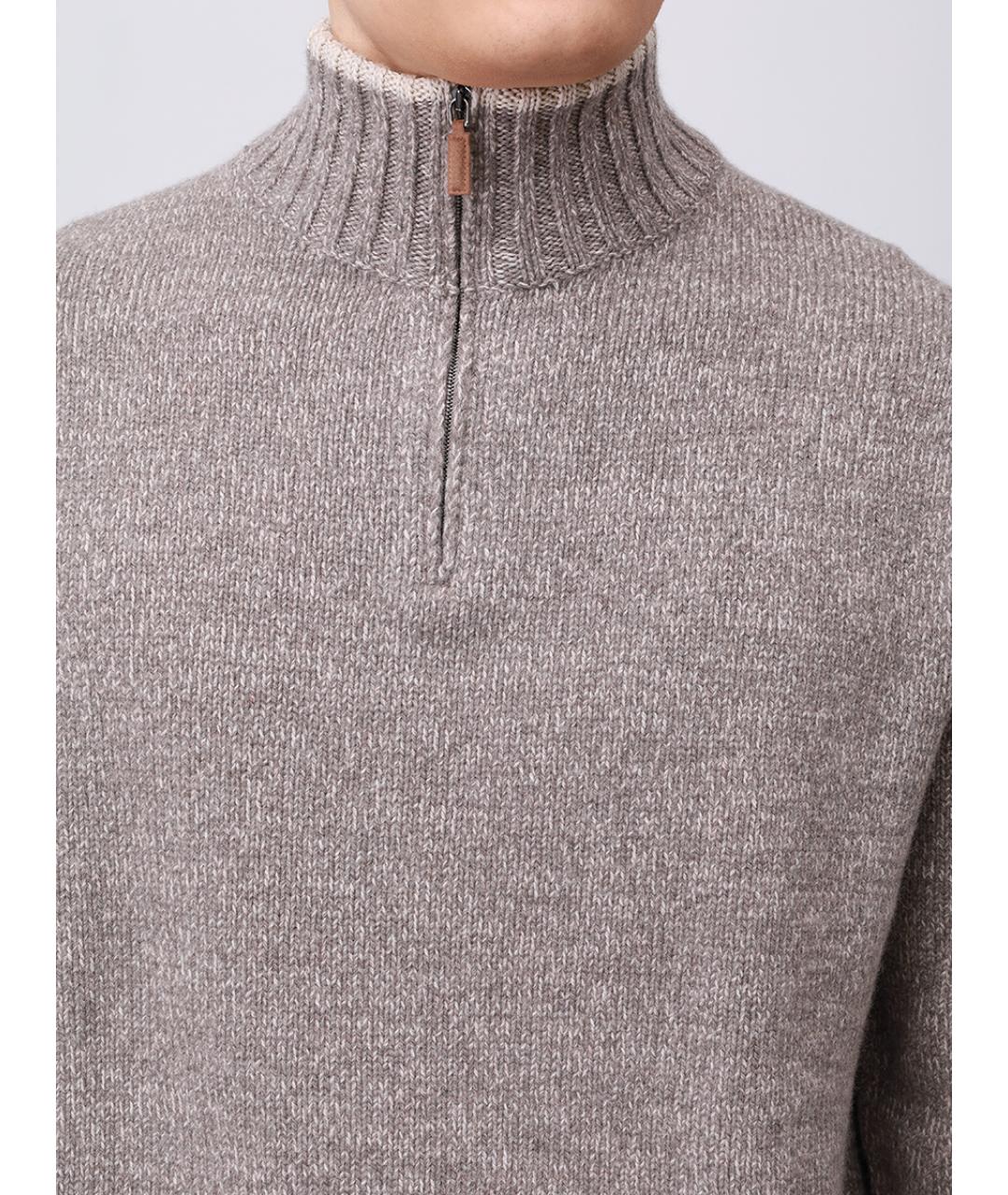 PAUL & SHARK Бежевый шерстяной джемпер / свитер, фото 5