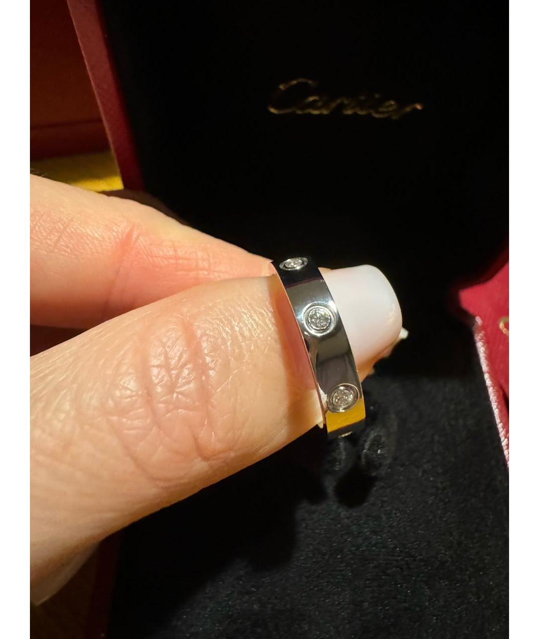 CARTIER Серебряное кольцо из белого золота, фото 6