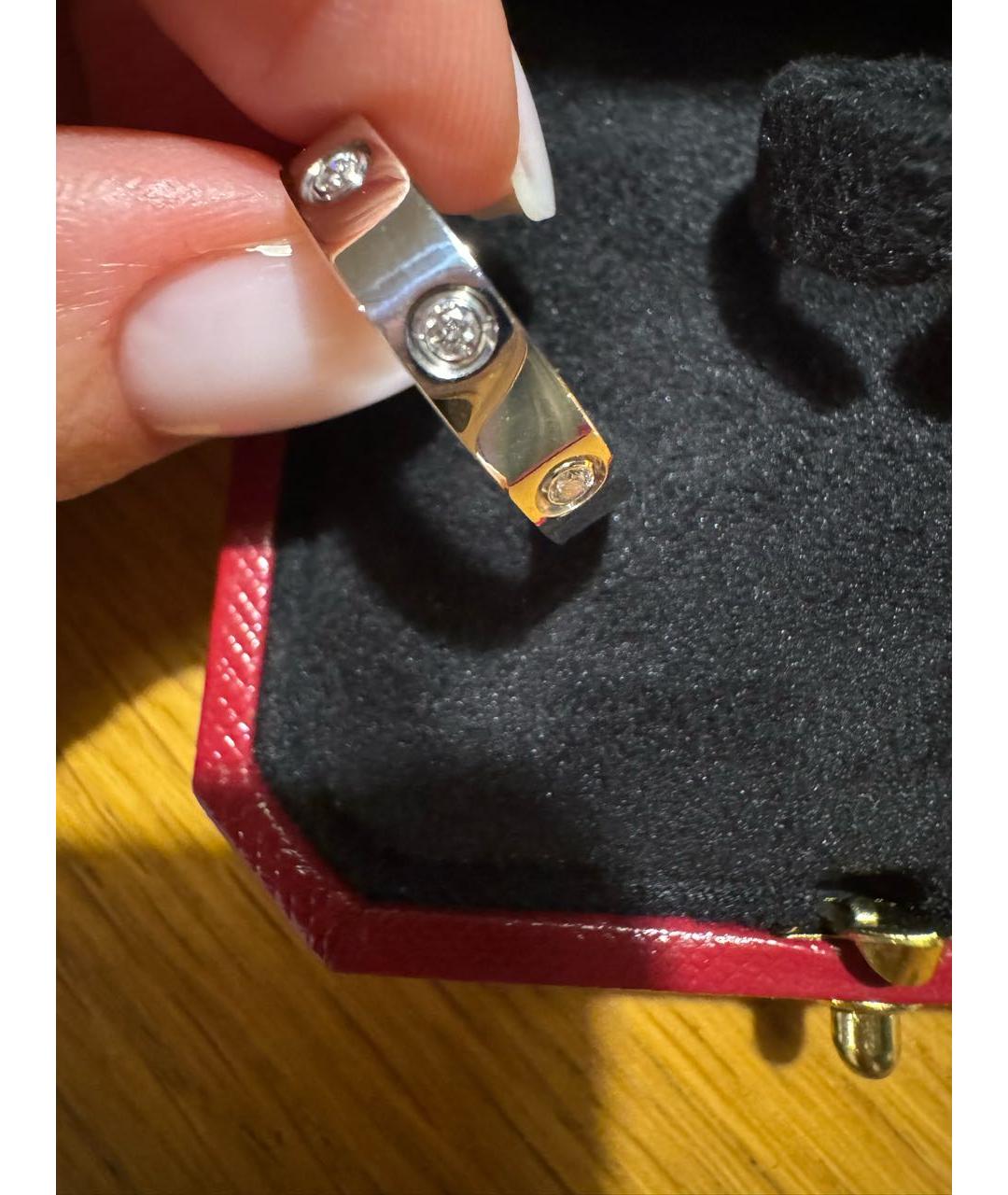 CARTIER Серебряное кольцо из белого золота, фото 5