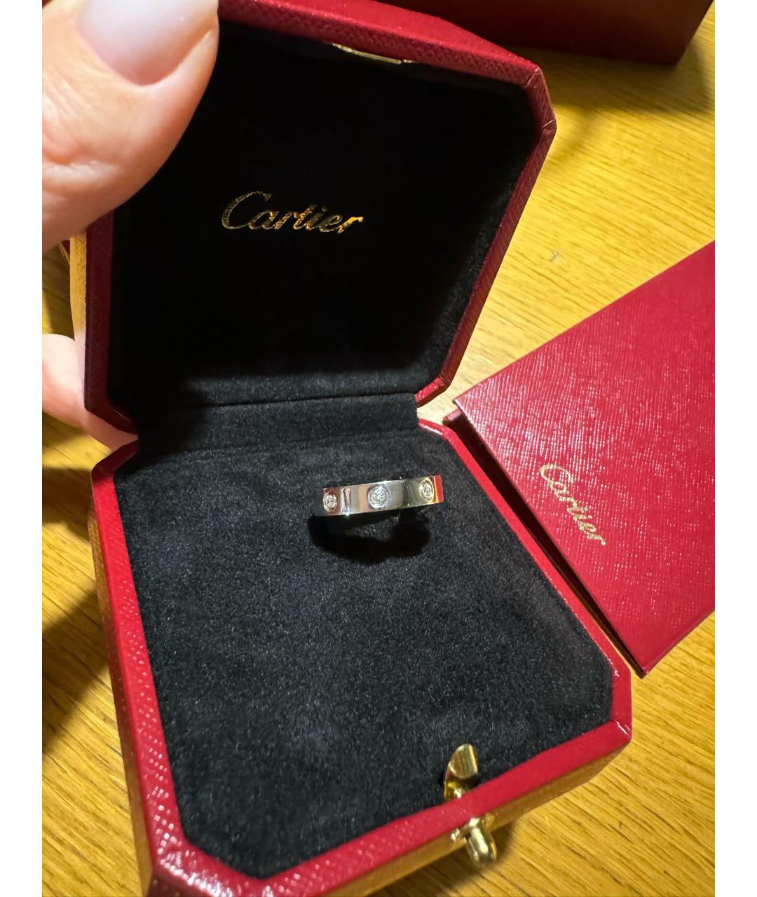 CARTIER Серебряное кольцо из белого золота, фото 3
