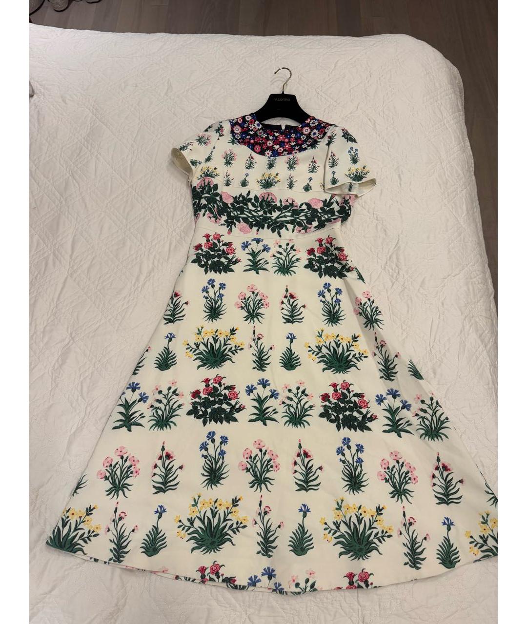 VALENTINO Мульти шелковое вечернее платье, фото 7