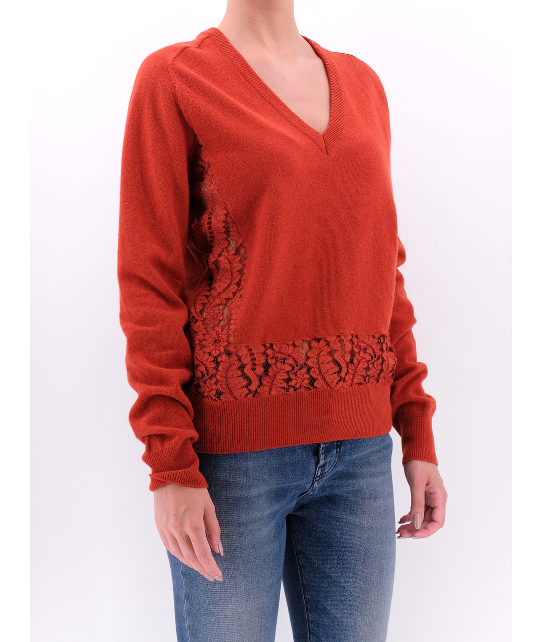 NO. 21 Оранжевый шерстяной джемпер / свитер, фото 2