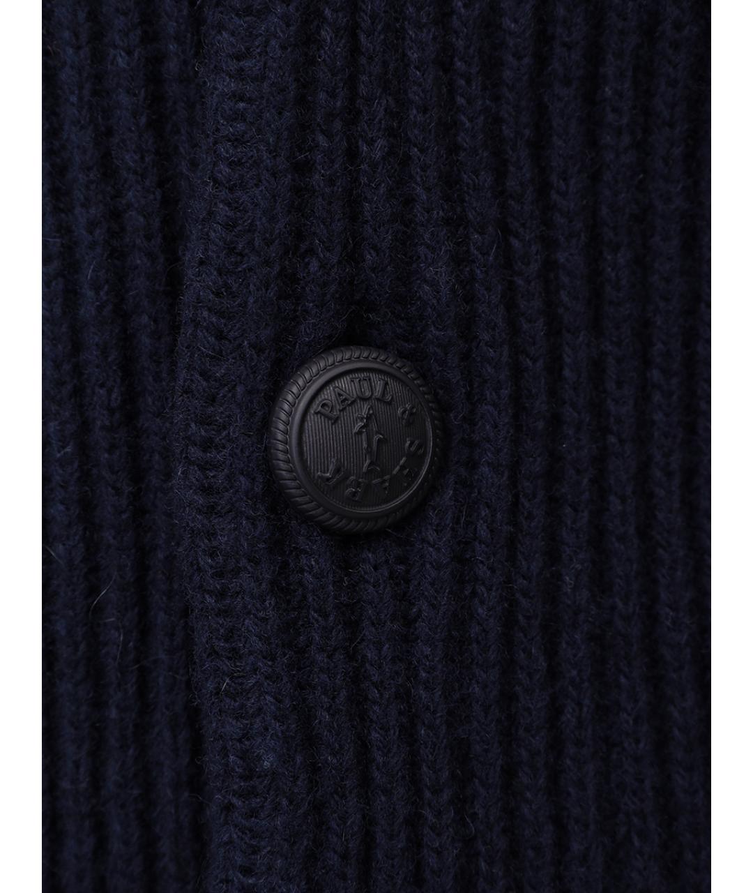 PAUL & SHARK Темно-синий шерстяной кардиган, фото 6