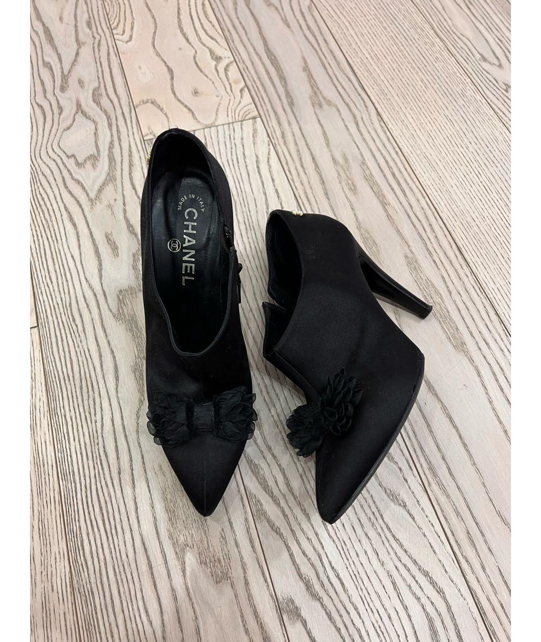 CHANEL Черные кожаные туфли, фото 7