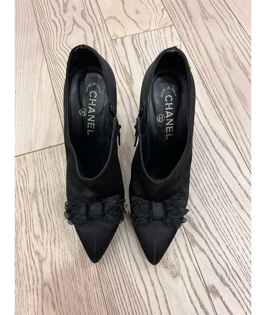 CHANEL Черные кожаные туфли, фото 2