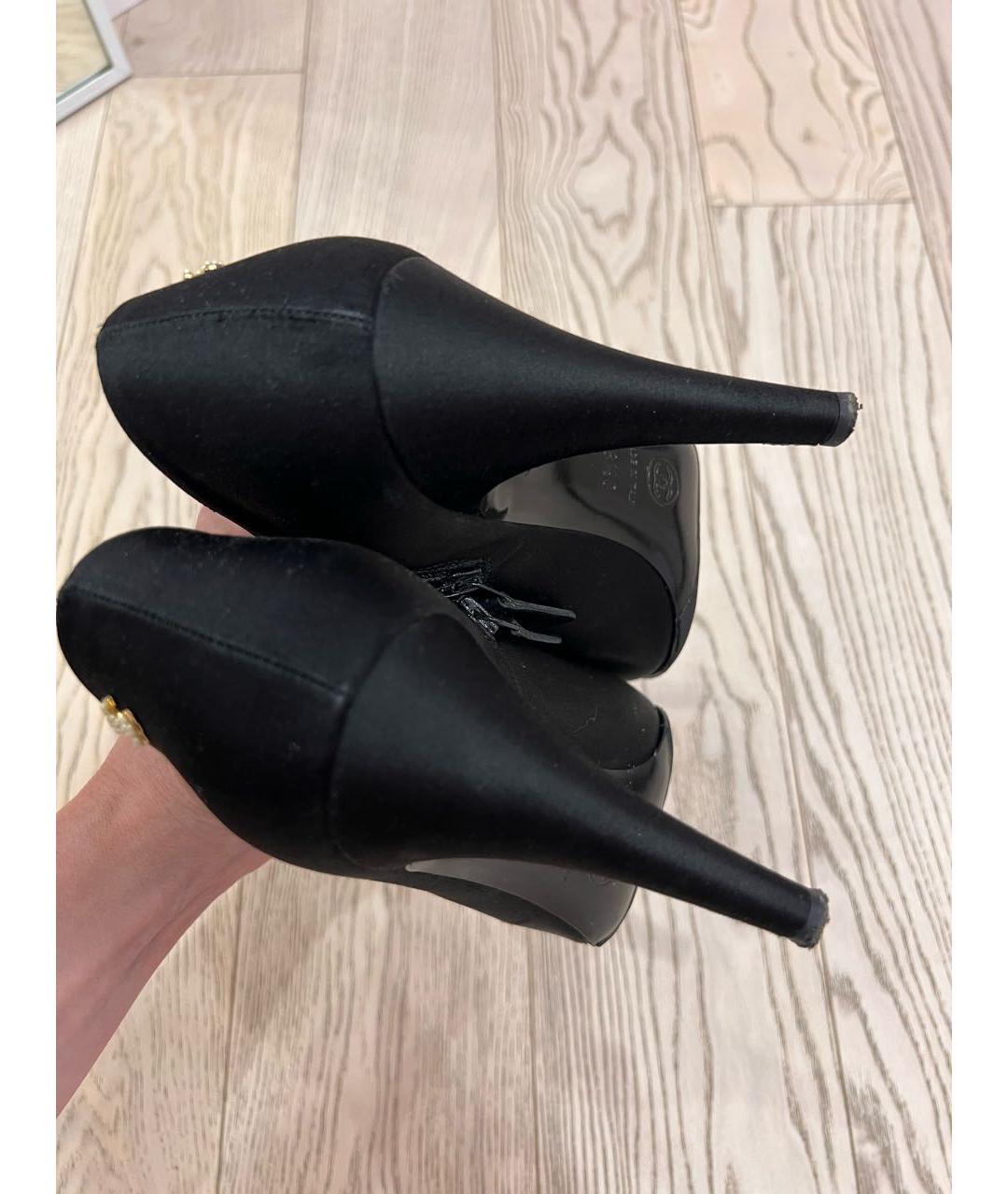 CHANEL Черные кожаные туфли, фото 3