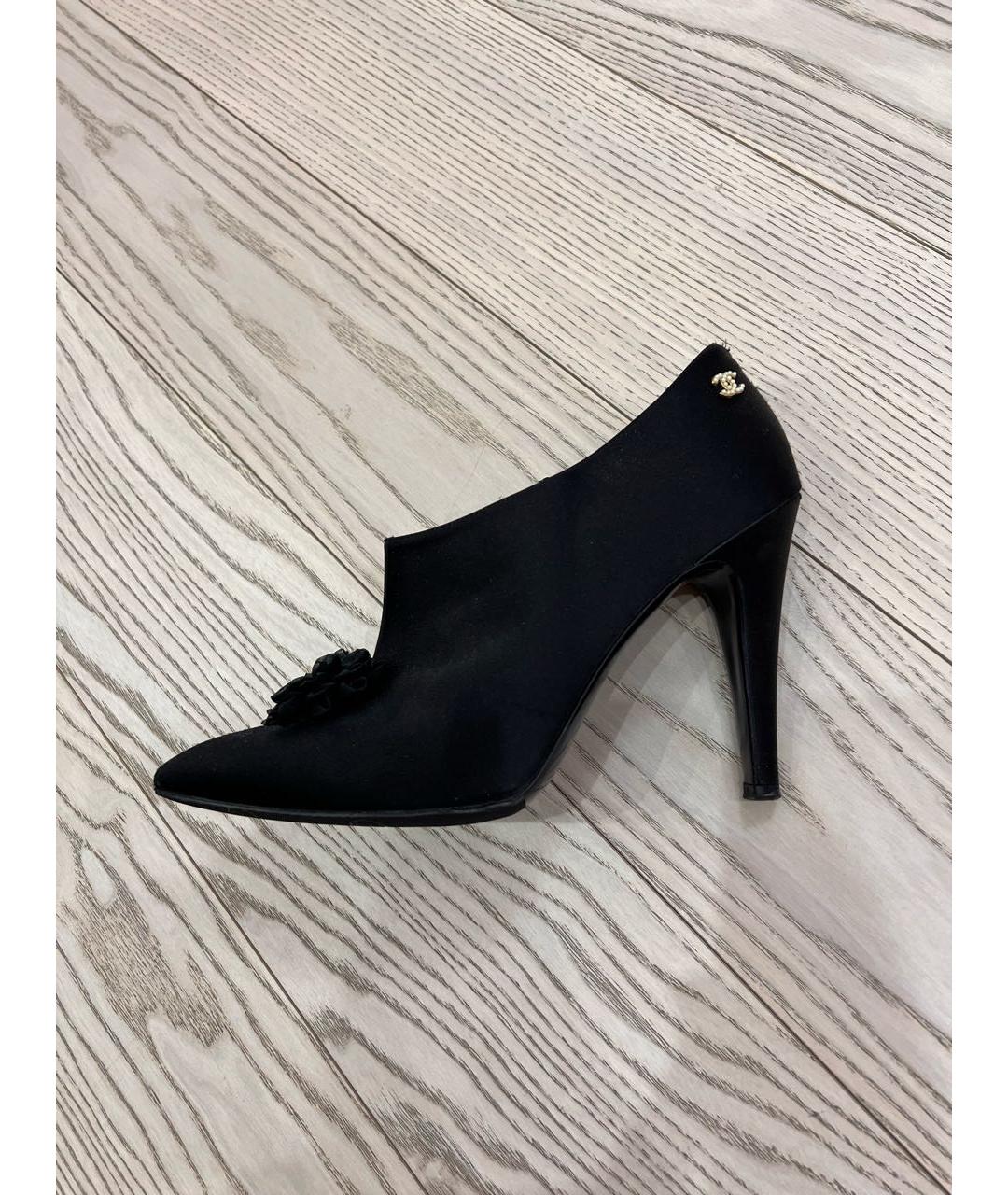 CHANEL Черные кожаные туфли, фото 9