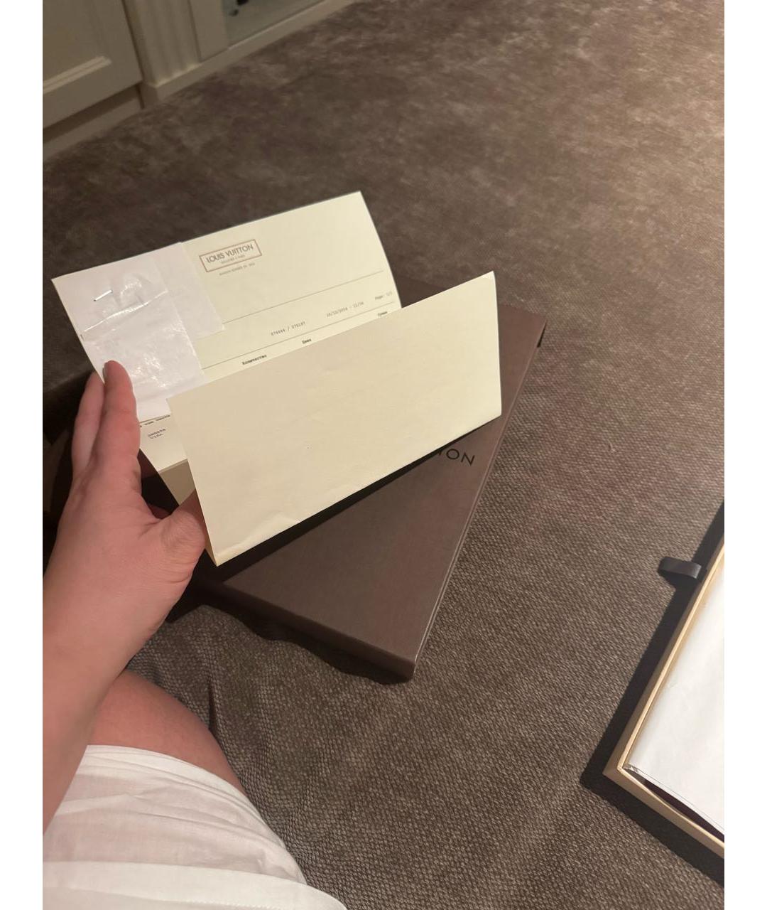 LOUIS VUITTON Бордовый шерстяной платок, фото 4