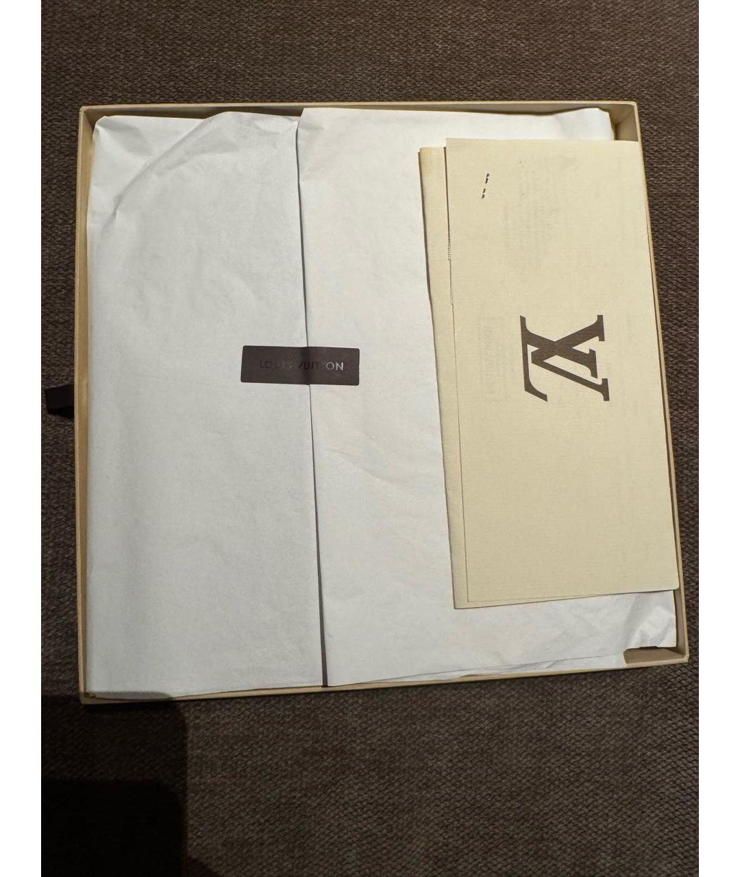 LOUIS VUITTON Бордовый шерстяной платок, фото 3