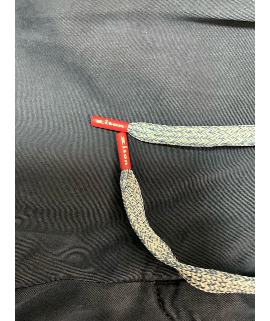 KITON Синие повседневные брюки, фото 2