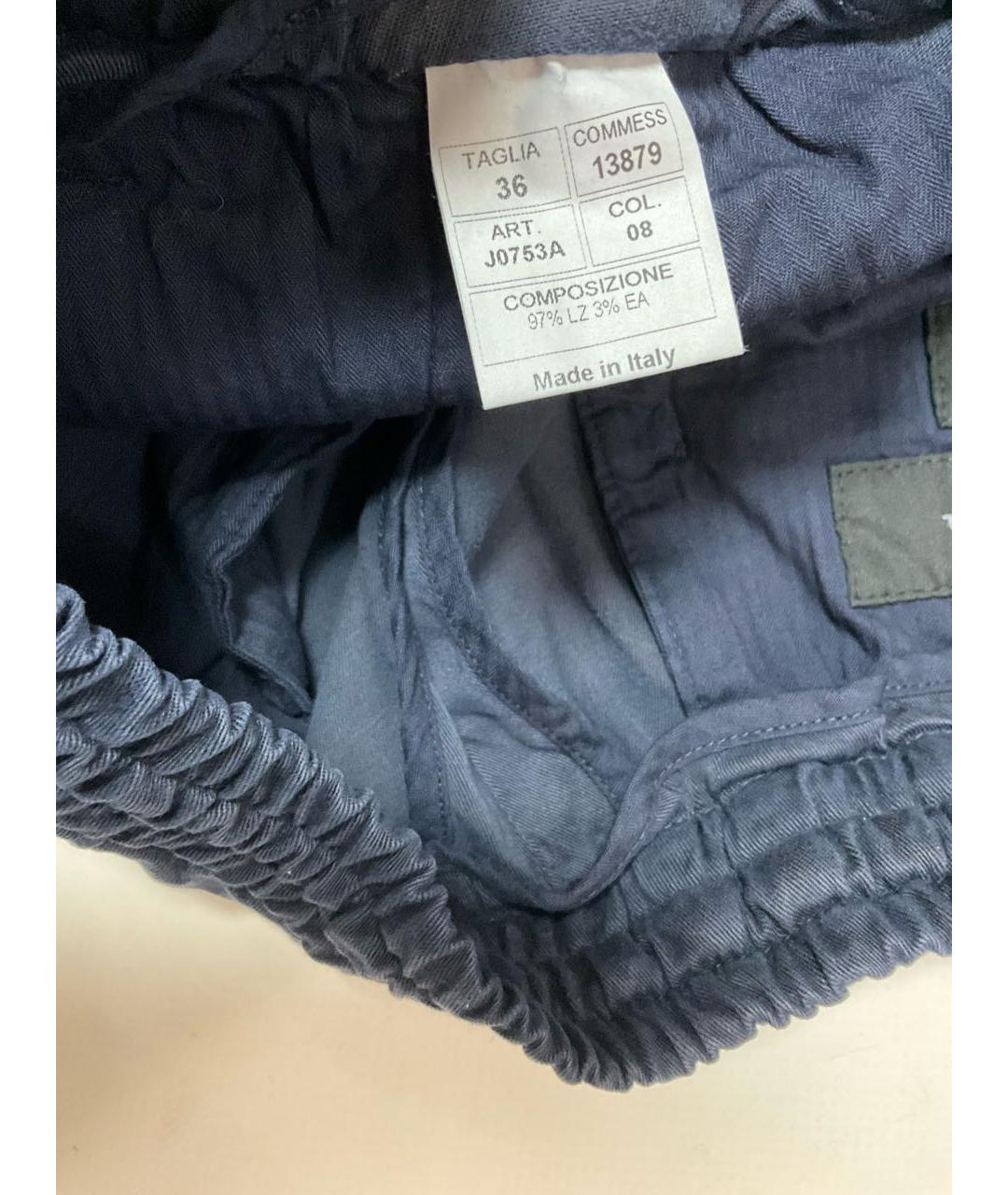 KITON Синие повседневные брюки, фото 6