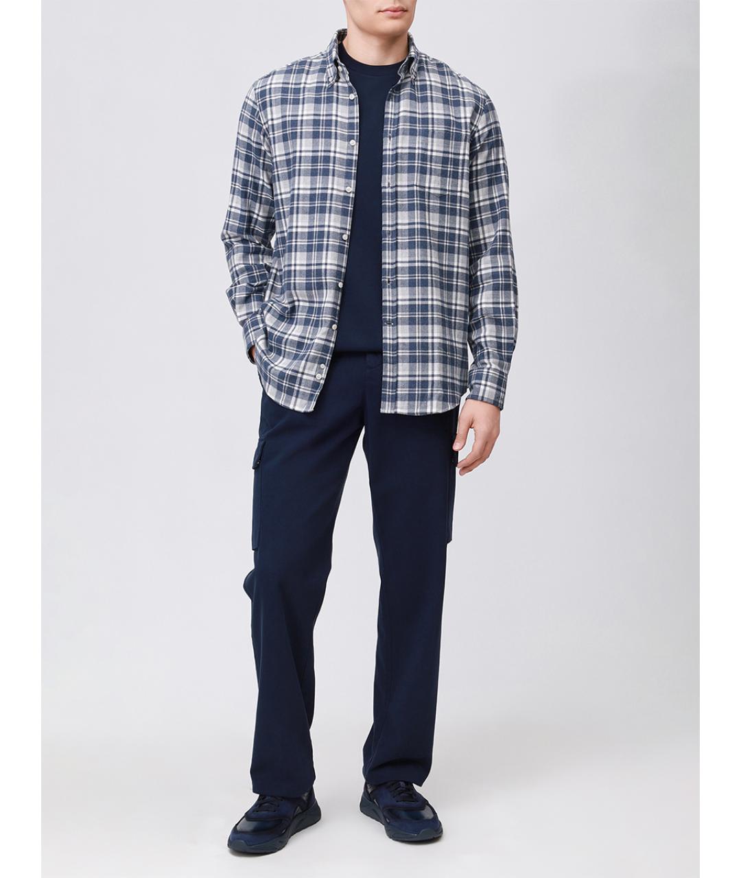 PAUL & SHARK Синяя хлопковая футболка, фото 2