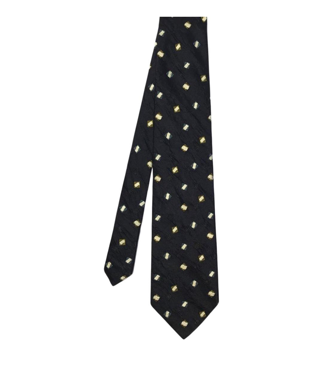 ISSEY MIYAKE Черный шелковый галстук, фото 1