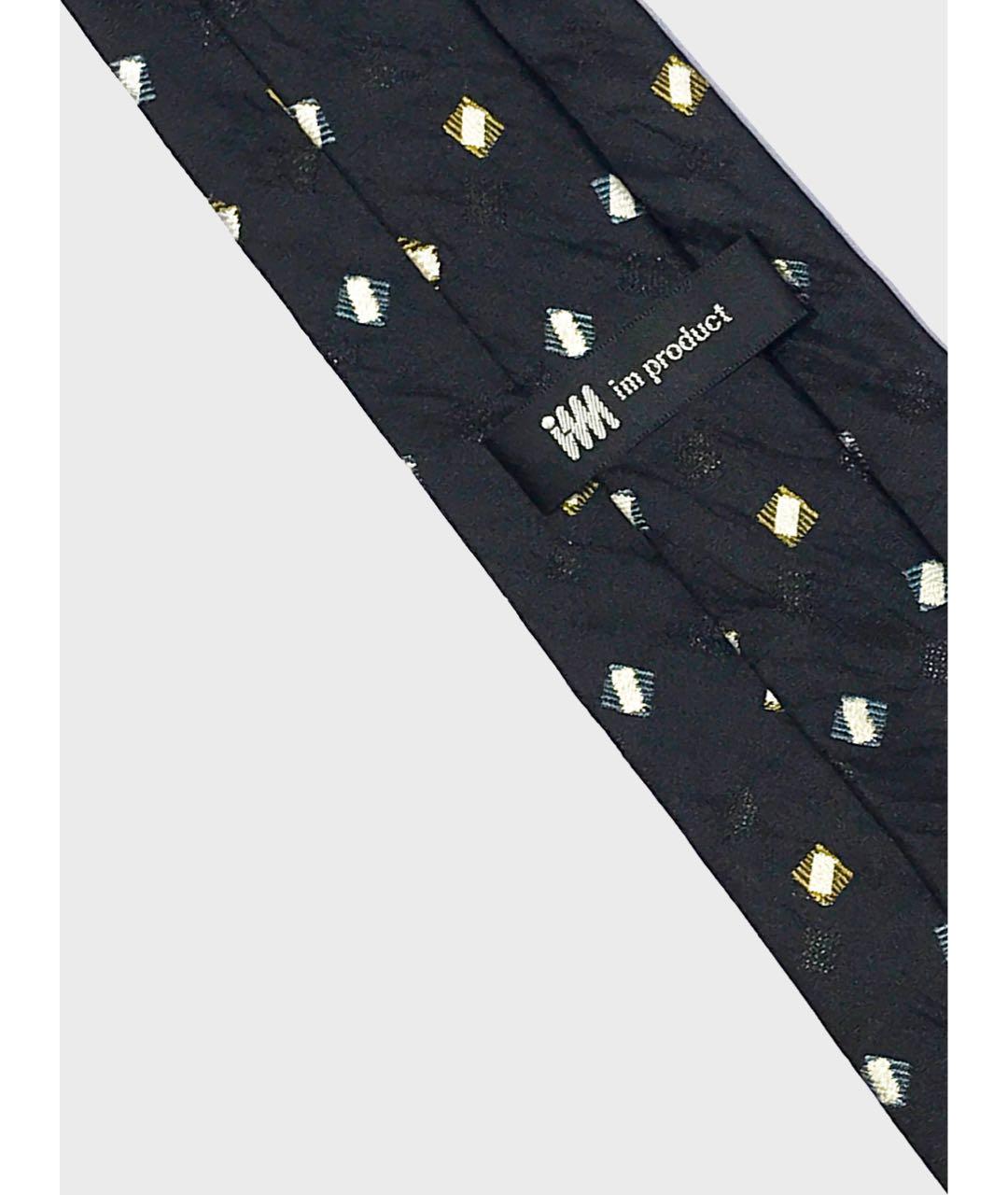 ISSEY MIYAKE Черный шелковый галстук, фото 4