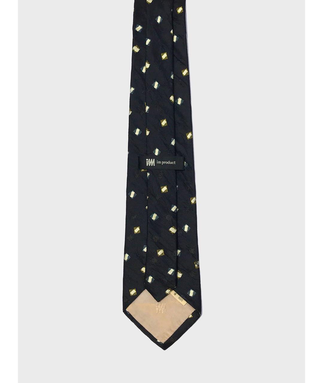 ISSEY MIYAKE Черный шелковый галстук, фото 2