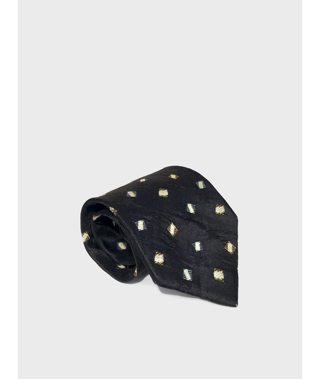 ISSEY MIYAKE Черный шелковый галстук, фото 3