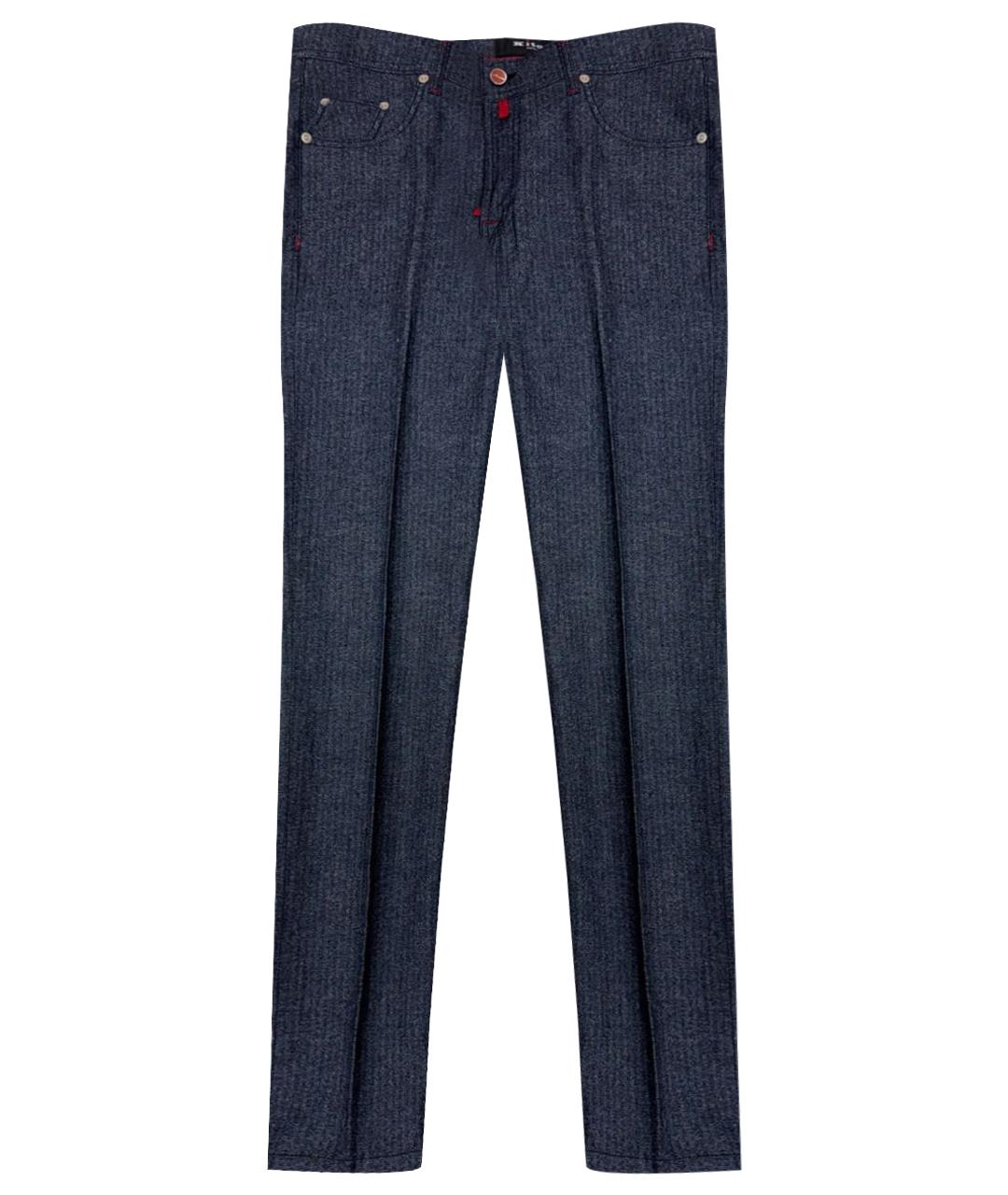 KITON Синие прямые джинсы, фото 1