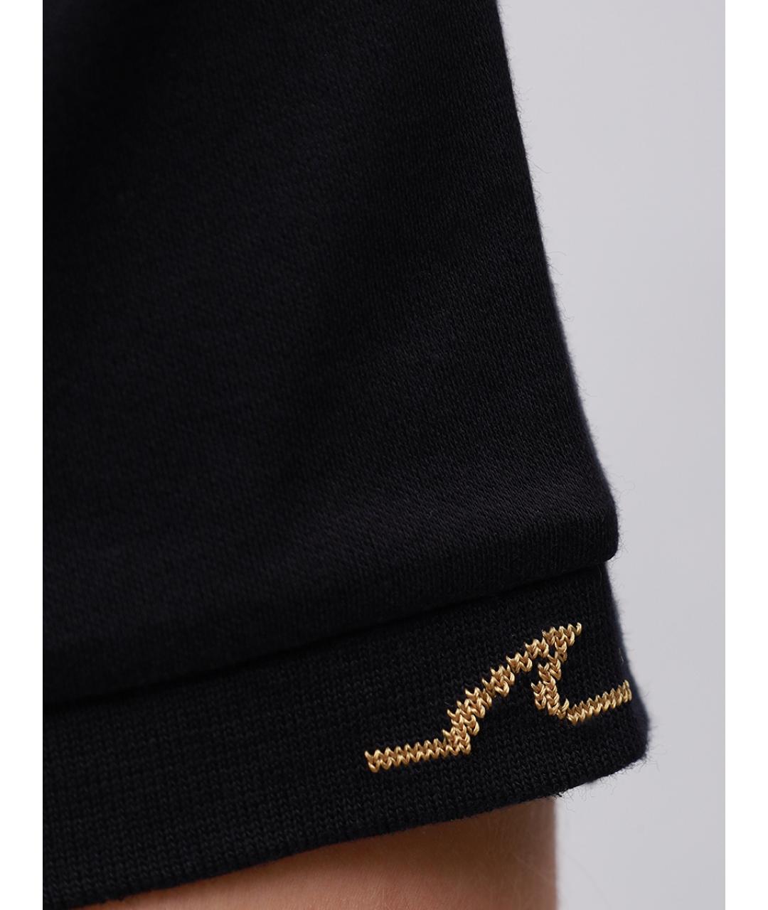 PAUL & SHARK Черная хлопковая футболка, фото 6