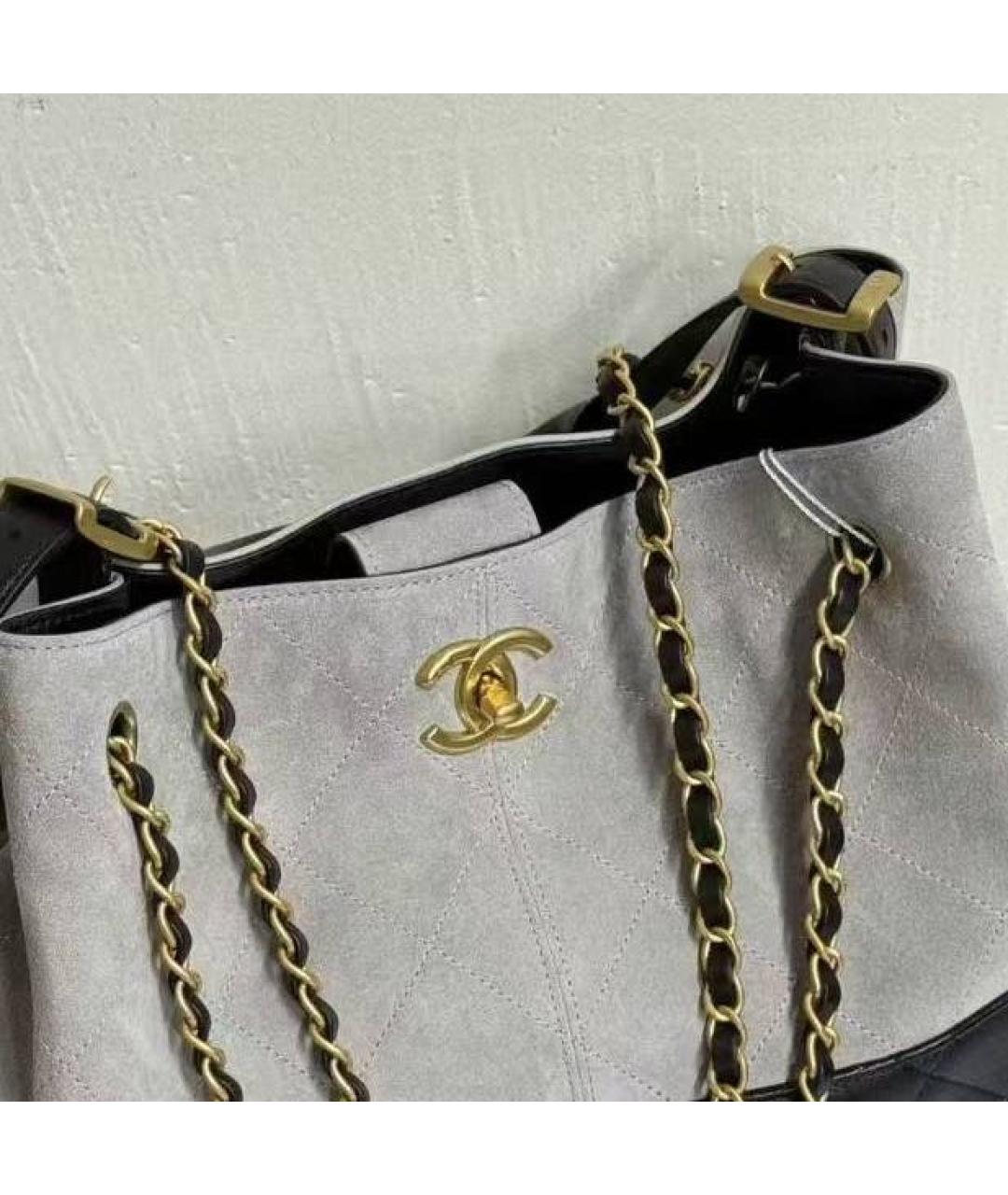 CHANEL Черная кожаная сумка с короткими ручками, фото 2