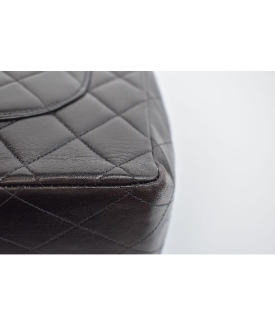 CHANEL Черная кожаная сумка через плечо, фото 8