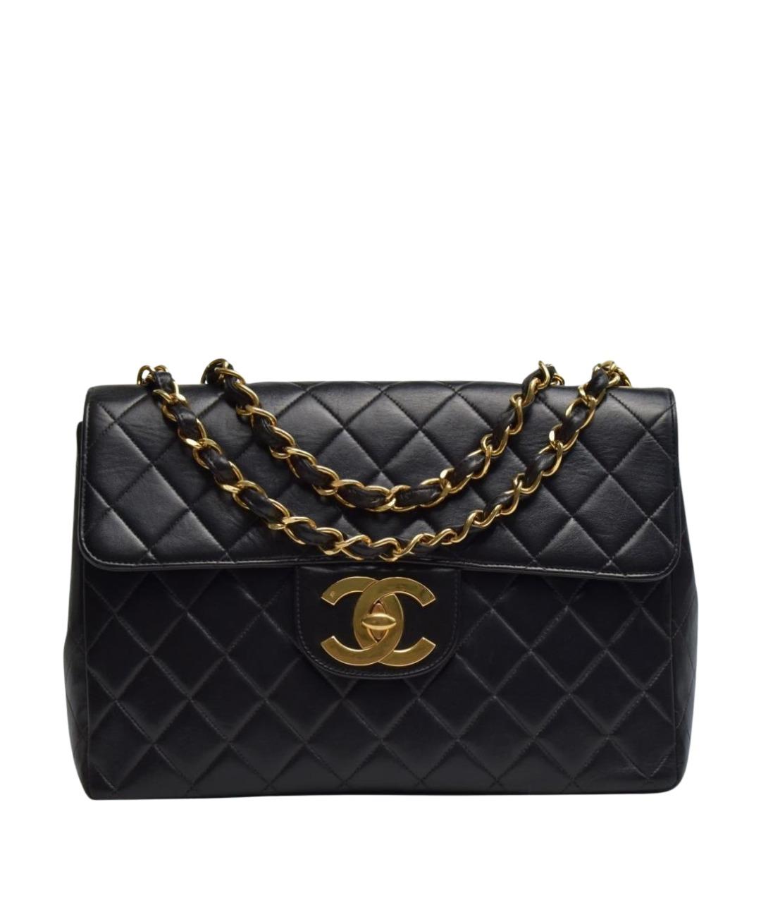 CHANEL Черная кожаная сумка через плечо, фото 1