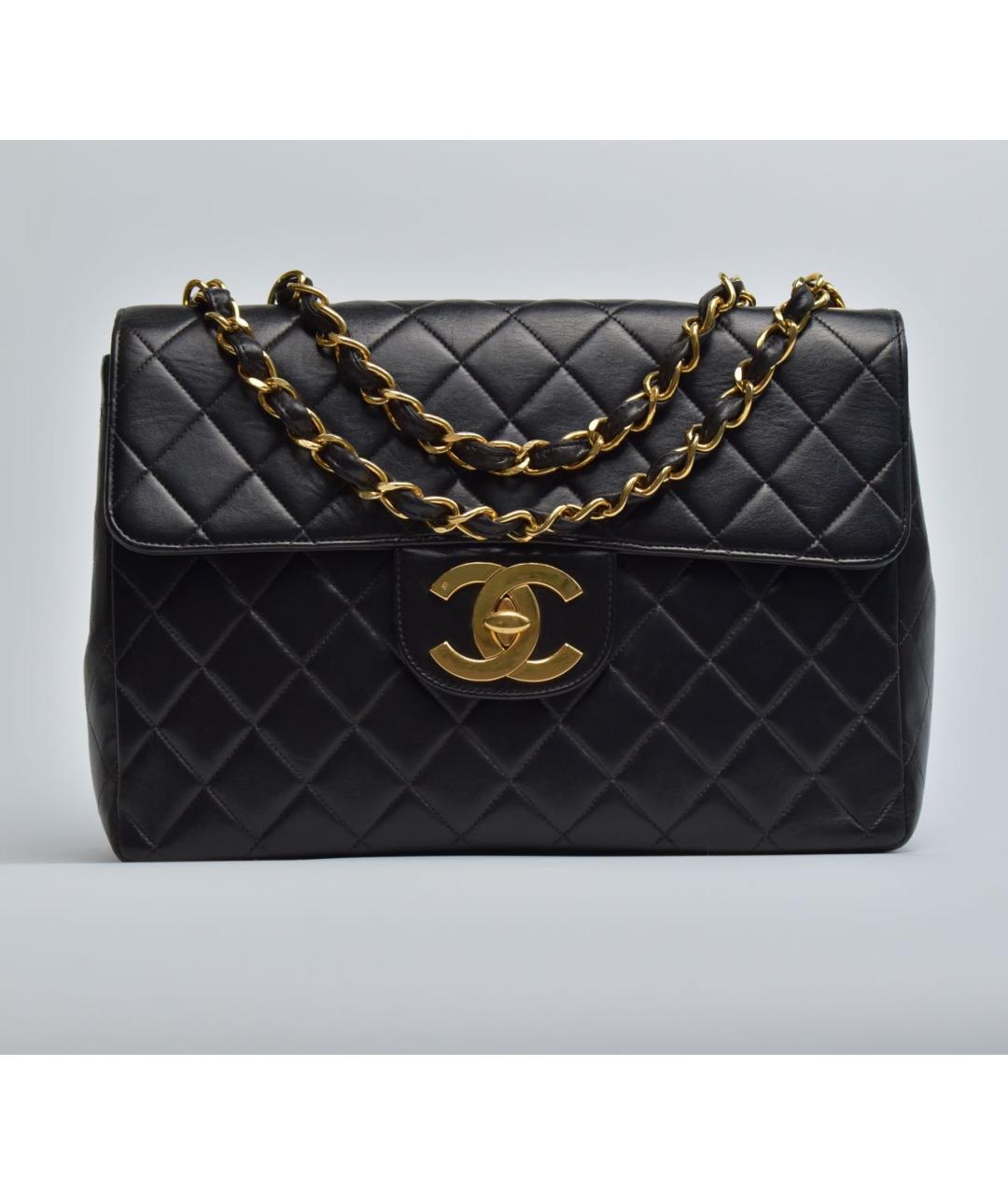 CHANEL Черная кожаная сумка через плечо, фото 9