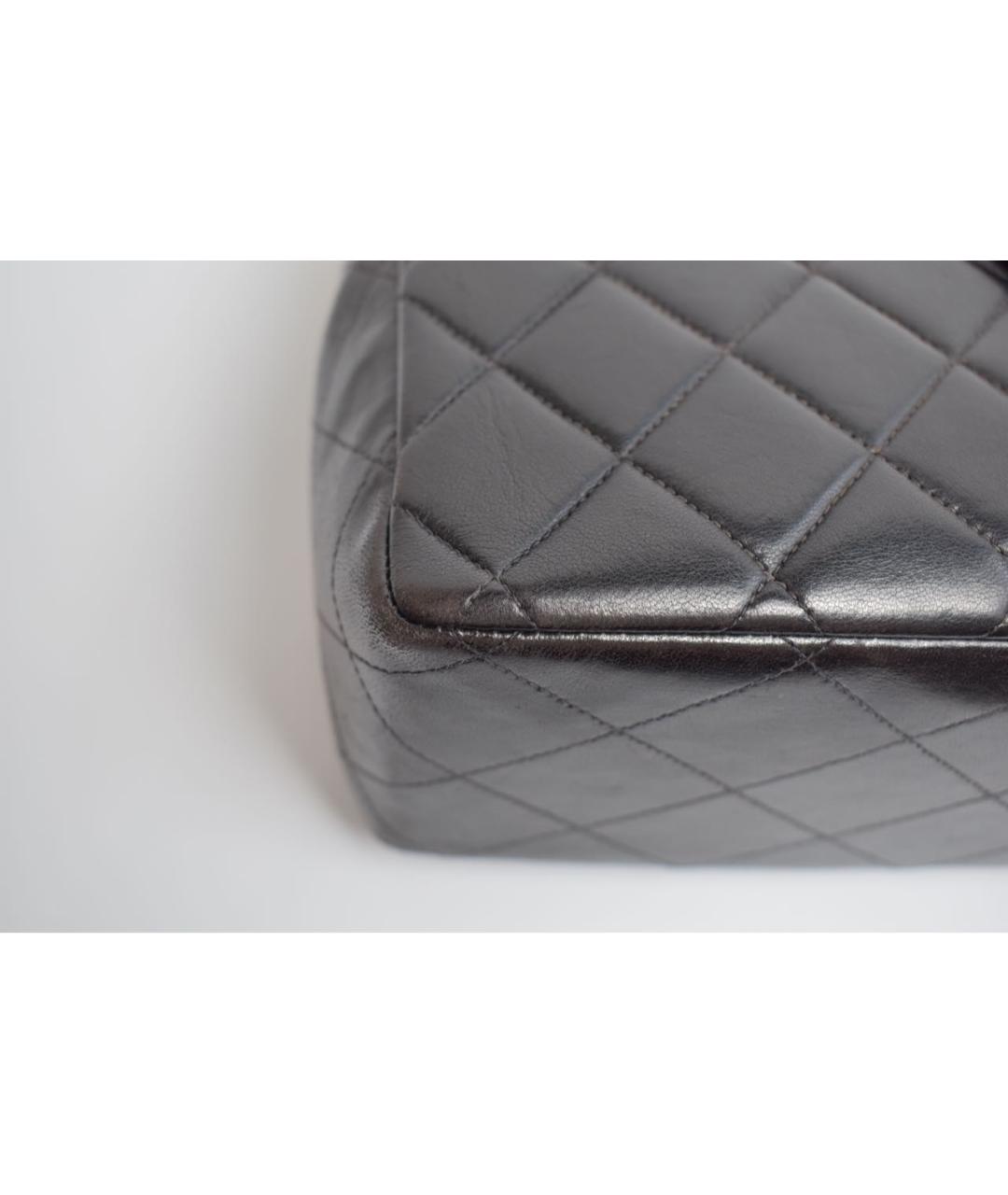 CHANEL Черная кожаная сумка через плечо, фото 5