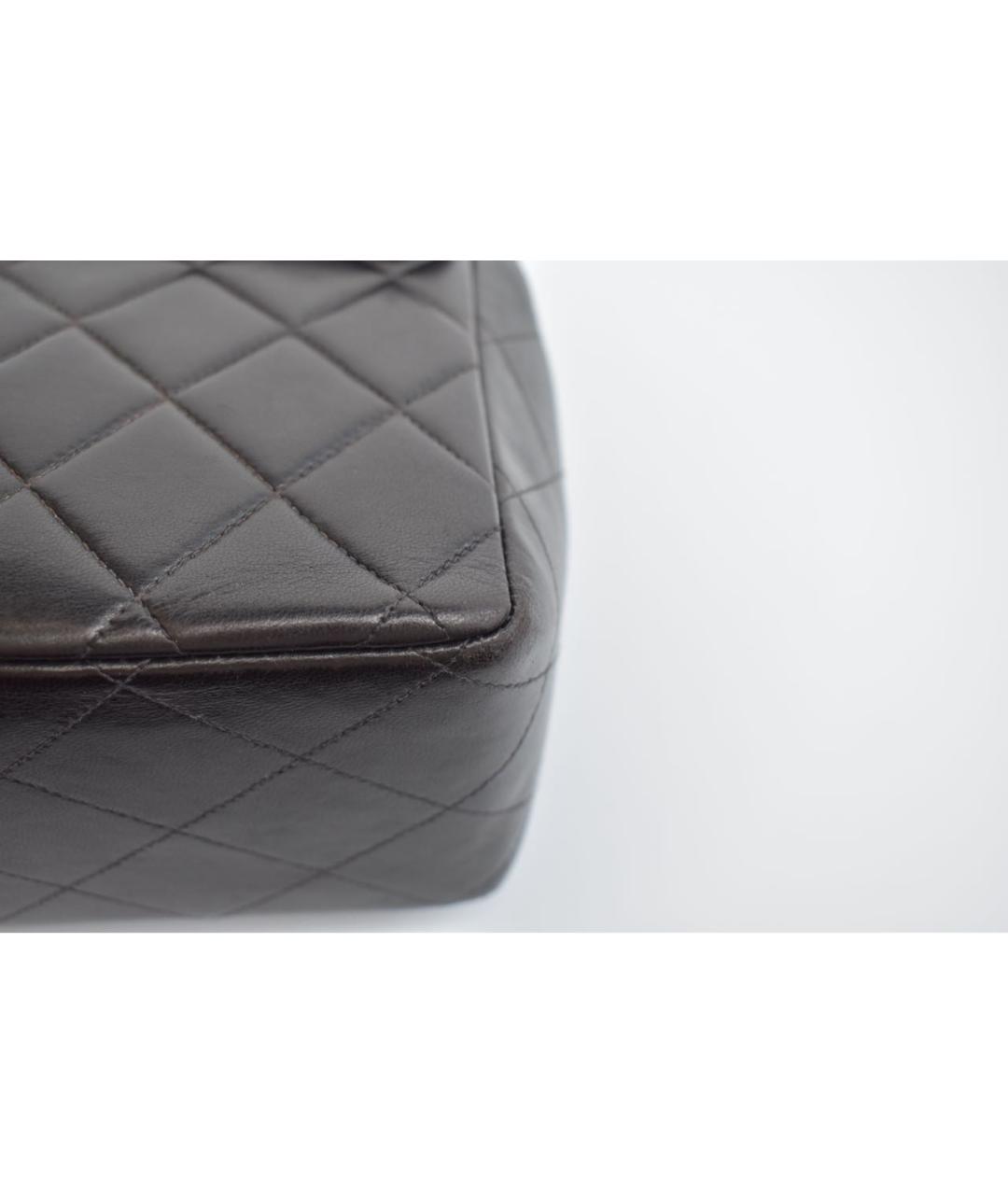 CHANEL Черная кожаная сумка через плечо, фото 6