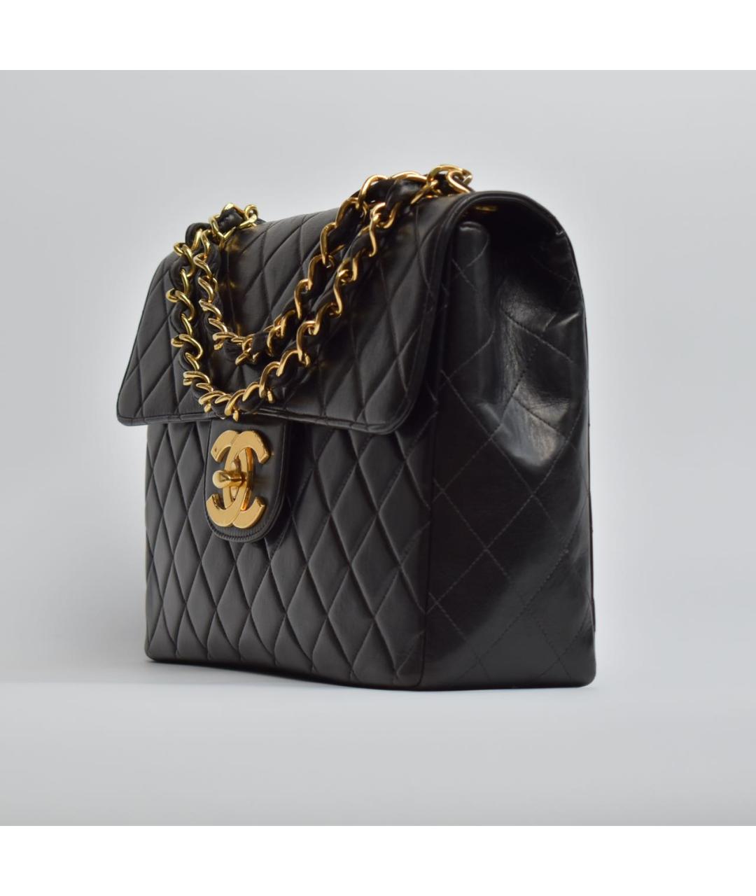 CHANEL Черная кожаная сумка через плечо, фото 2