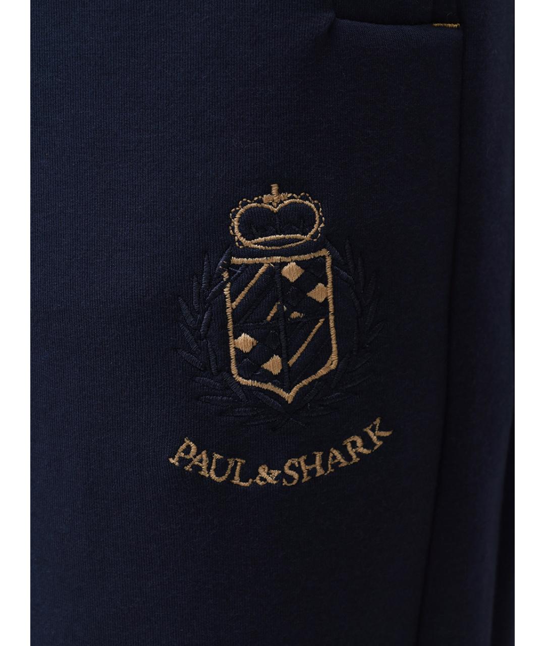 PAUL & SHARK Синие хлопковые повседневные брюки, фото 6