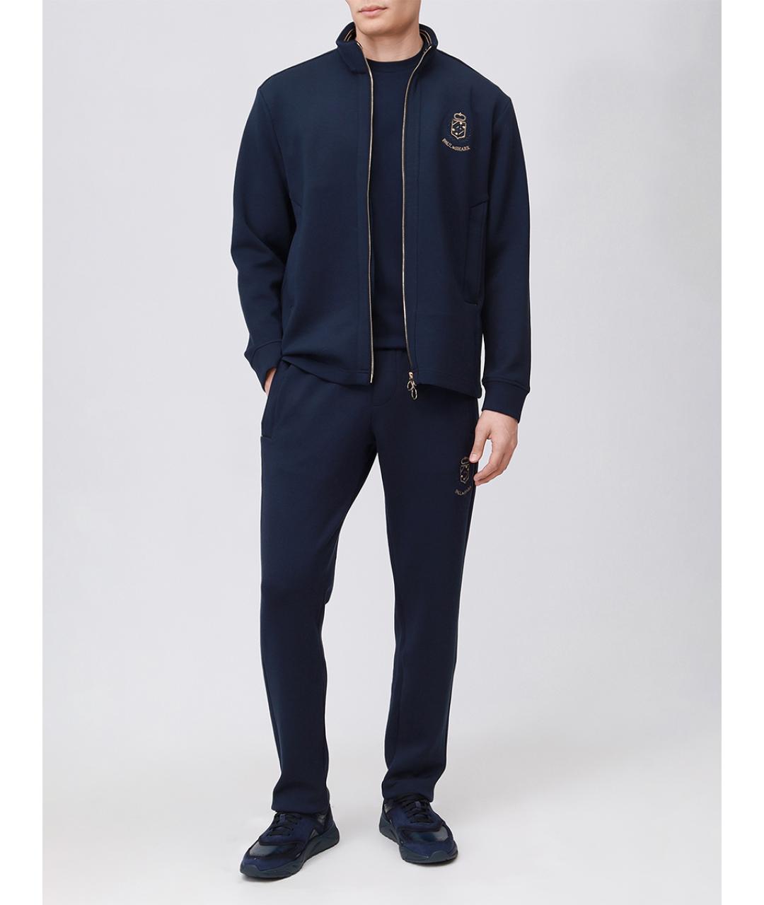 PAUL & SHARK Синие хлопковые повседневные брюки, фото 2